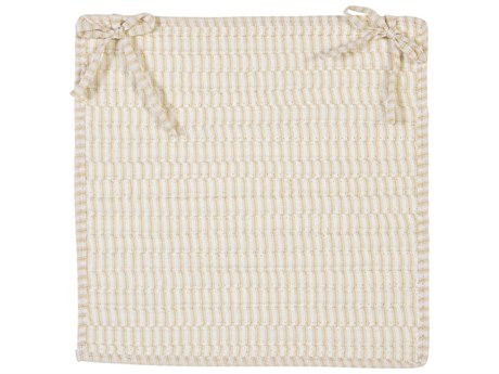 Colonial Mills Ticking Stripe Rect Chair Pads Set of 4