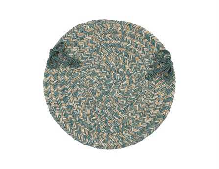 Colonial Mills Tremont Teal Chair Pad Set of 4