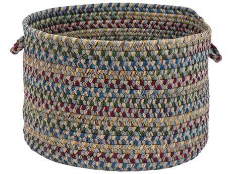 Colonial Mills Twilight Gray Round Basket