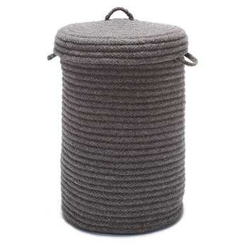 Colonial Mills Wool Blend Bark 16"x16"x24" Round Hamper