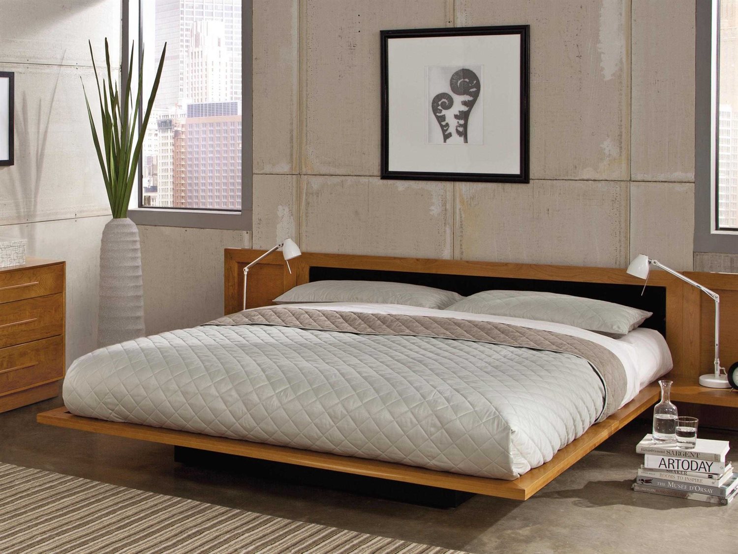 Кровать платформа в японском стиле