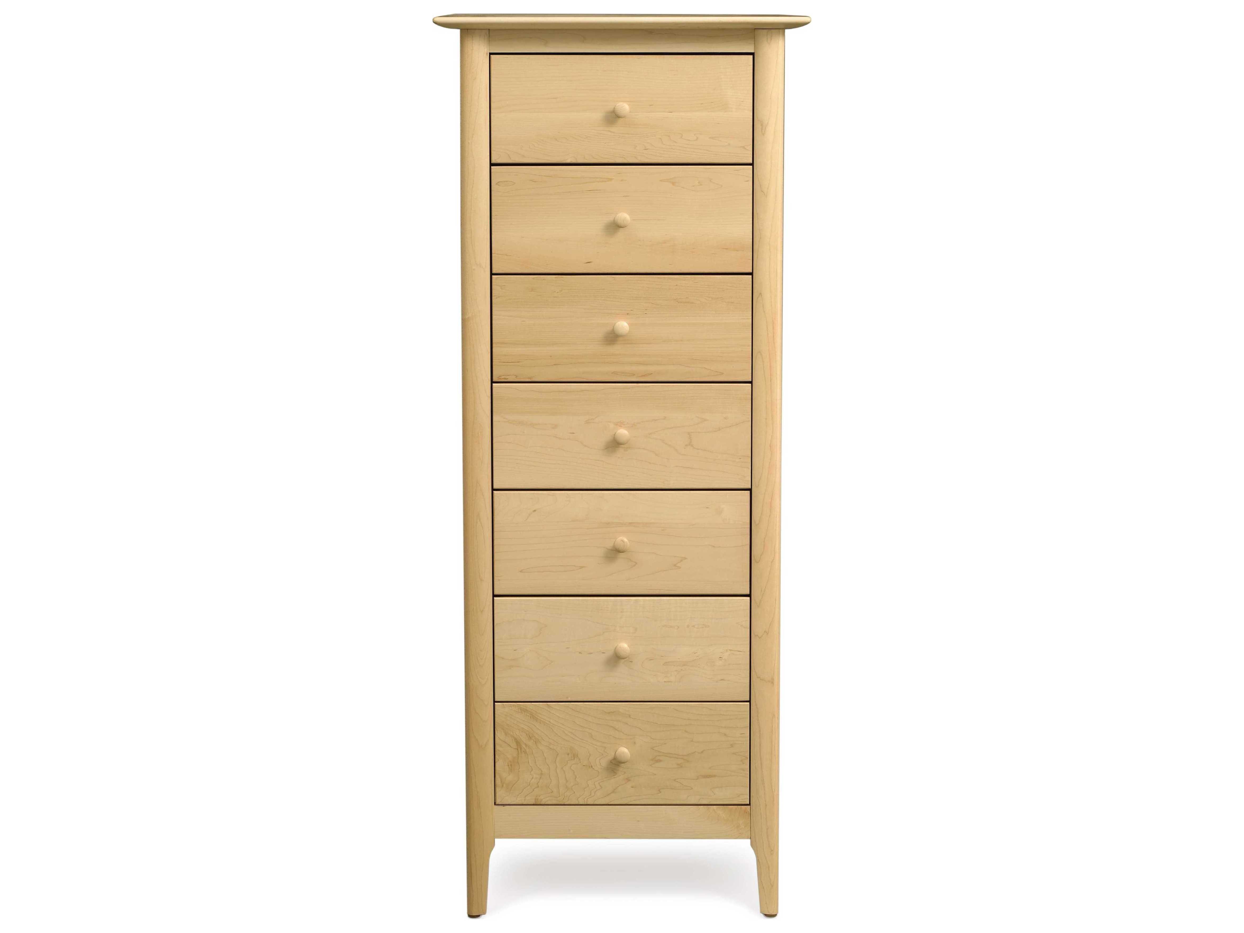 Copeland Furniture Sarah 24 Wide Square Seven Drawer Chest Of