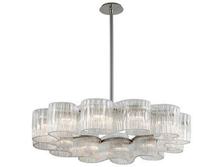 Corbett Lighting Circo Silver Glass Pendant