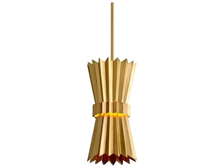 Corbett Lighting Moxy 1-Light Gold Leaf Mini Pendant