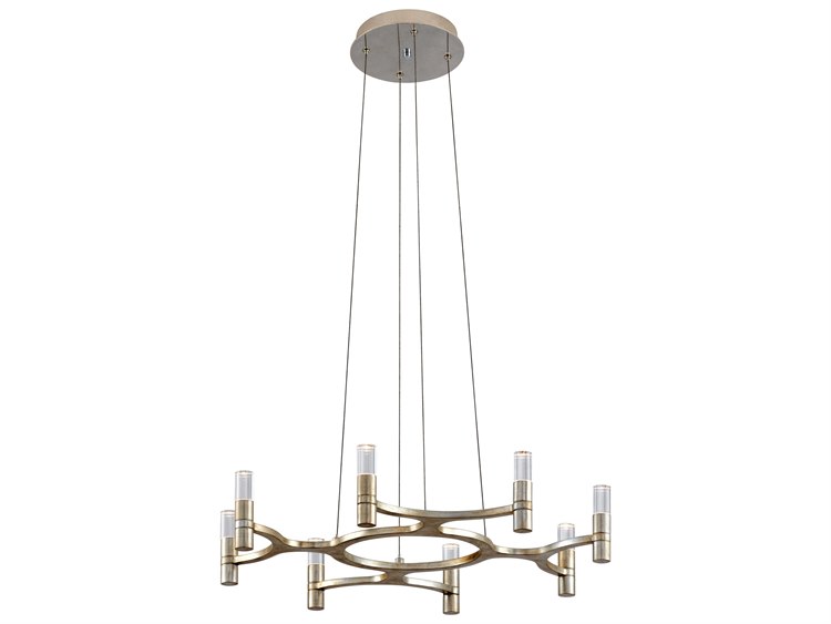 Corbett Lighting Nexus Silver Leaf Eight Light 28 Wide Led Corbett Lighting Nexus Silver Leaf Eight Light 28 Wide Led Chandelier