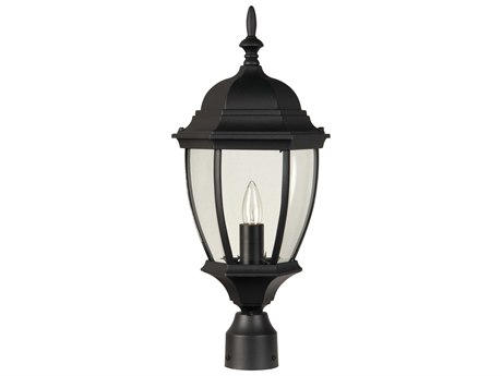 Craftmade Bent Glass Outdoor Post Light