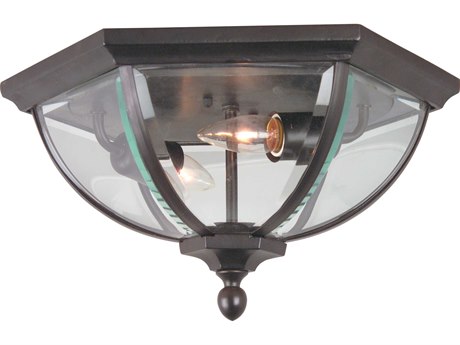 Craftmade Britannia 15-in W Oiled Bronze Outdoor Outdoor Flush Mount Light