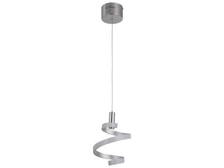 Craftmade 1-Light Matte Silver Chrome LED Mini Pendant