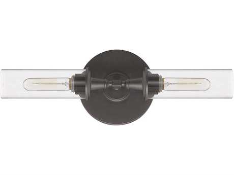 Craftmade Modina 2-Light Espresso Brown Glass Vanity Light
