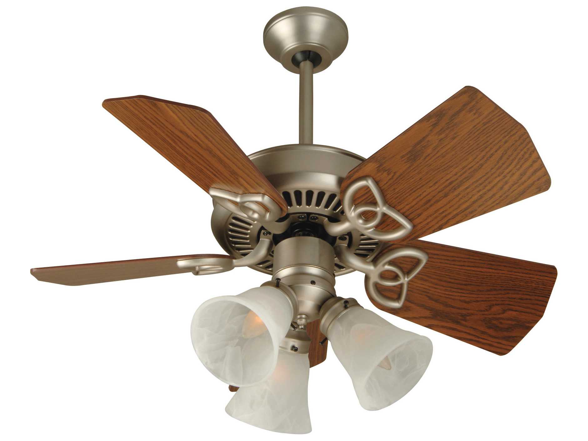 Craftmade Piccolo Brushed Satin Nickel 30 Blade Indoor Ceiling Fan With Three Light Incandescent Light Kit
