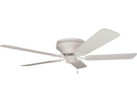 Craftmade Pro Contemporary Flushmount White Two Light Ceiling Fan