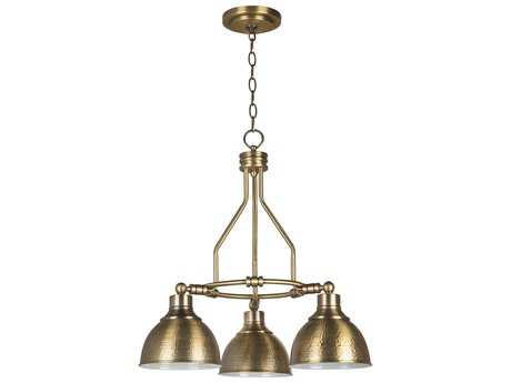 Craftmade Timarron 3-Light Legacy Brass Bowl Dome Chandelier