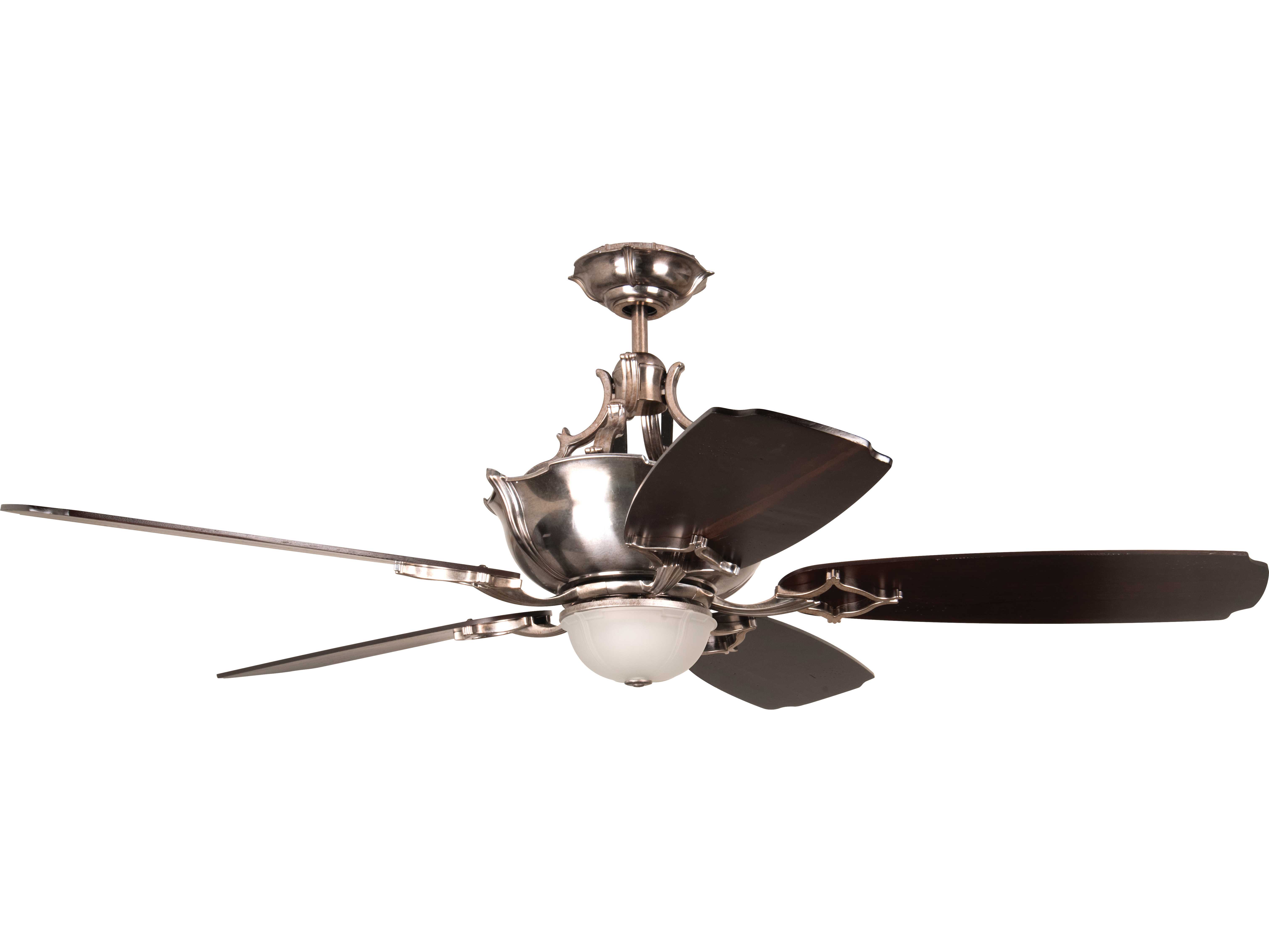 Craftmade Wellington Xl Tarnished Silver 52 Blade Indoor Ceiling Fan With Led Light Kit