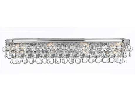 Crystorama Calypso 8-Light Chrome Crystal Glass Vanity Light