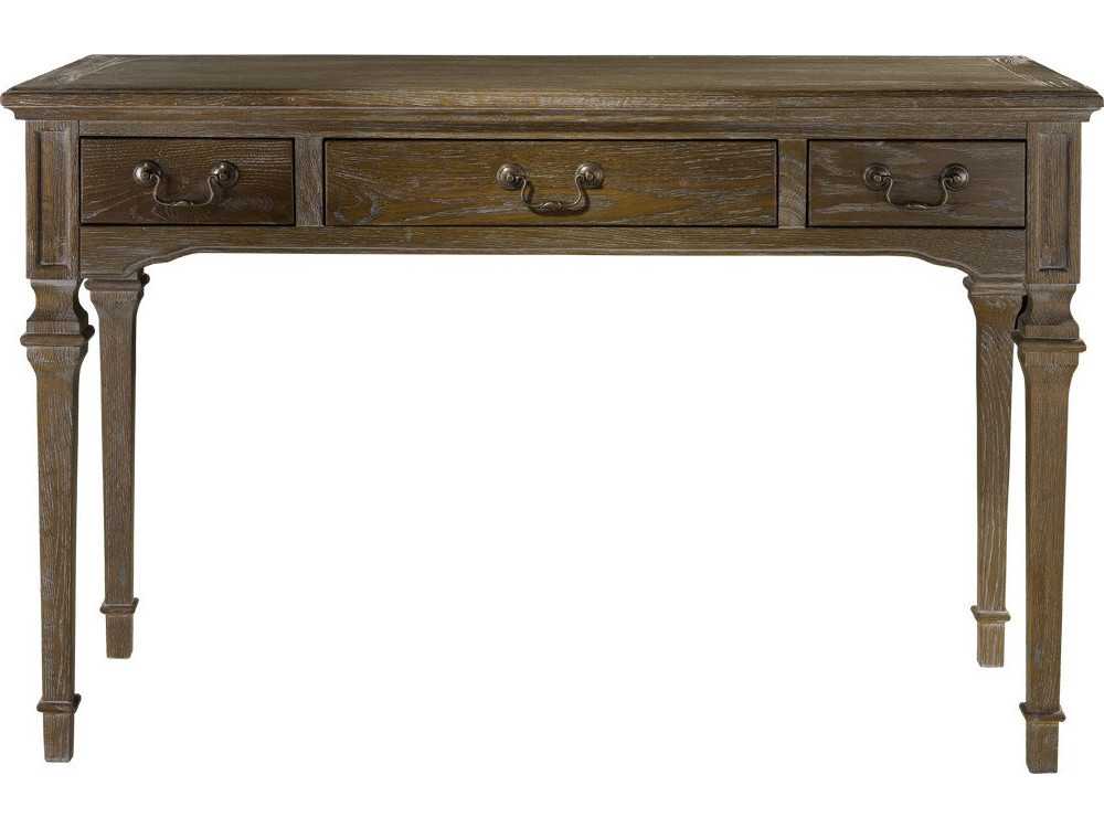Curations Limited Arlington Weathered Gray Oak Desk Curations Limited Arlington Weathered