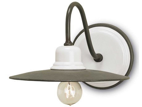 Luxecor Vistas 1-Light Hiroshi Gray White Wall Sconce