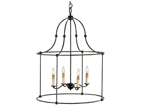 Luxecor Vistas 4-Light Mayfair Black Candelabra Chandelier