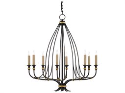Meyda Bordeaux 8-Light Rust Brown Candelabra Empire