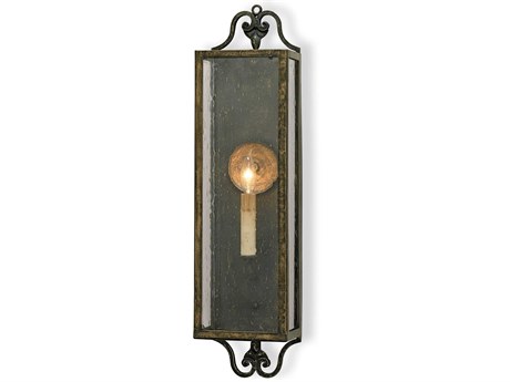 Luxecor Wolverton 1-Light Bronze Verdigris Glass Wall Sconce