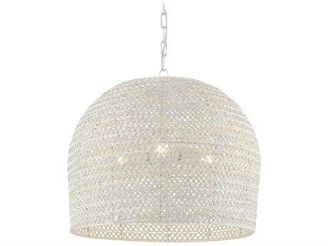 Luxecor Vistas 3-Light White Dome Pendant
