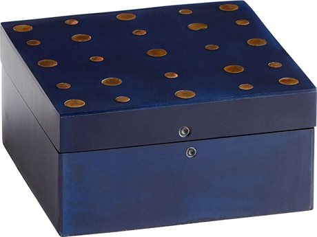 Cyan Design Black / Brass Dotty Container
