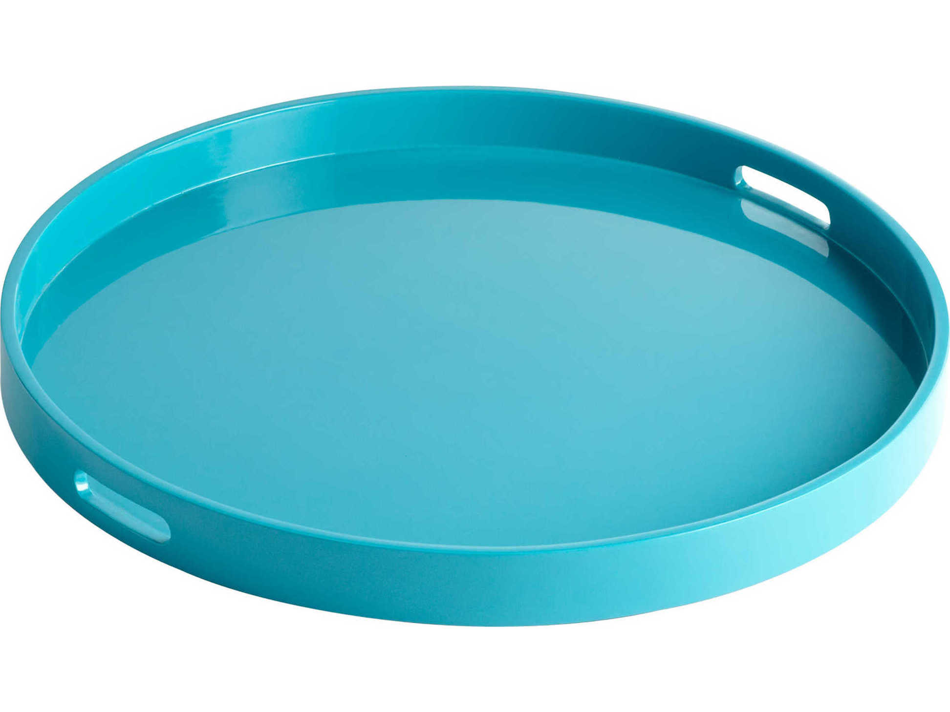 teal lacquer tray