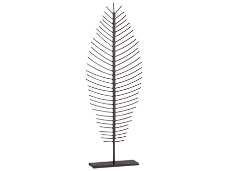 Cyan Design Graphite Skeleton Leaf Sculpture