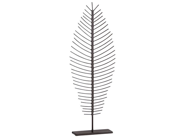 Cyan Design Graphite Skeleton Leaf Sculpture