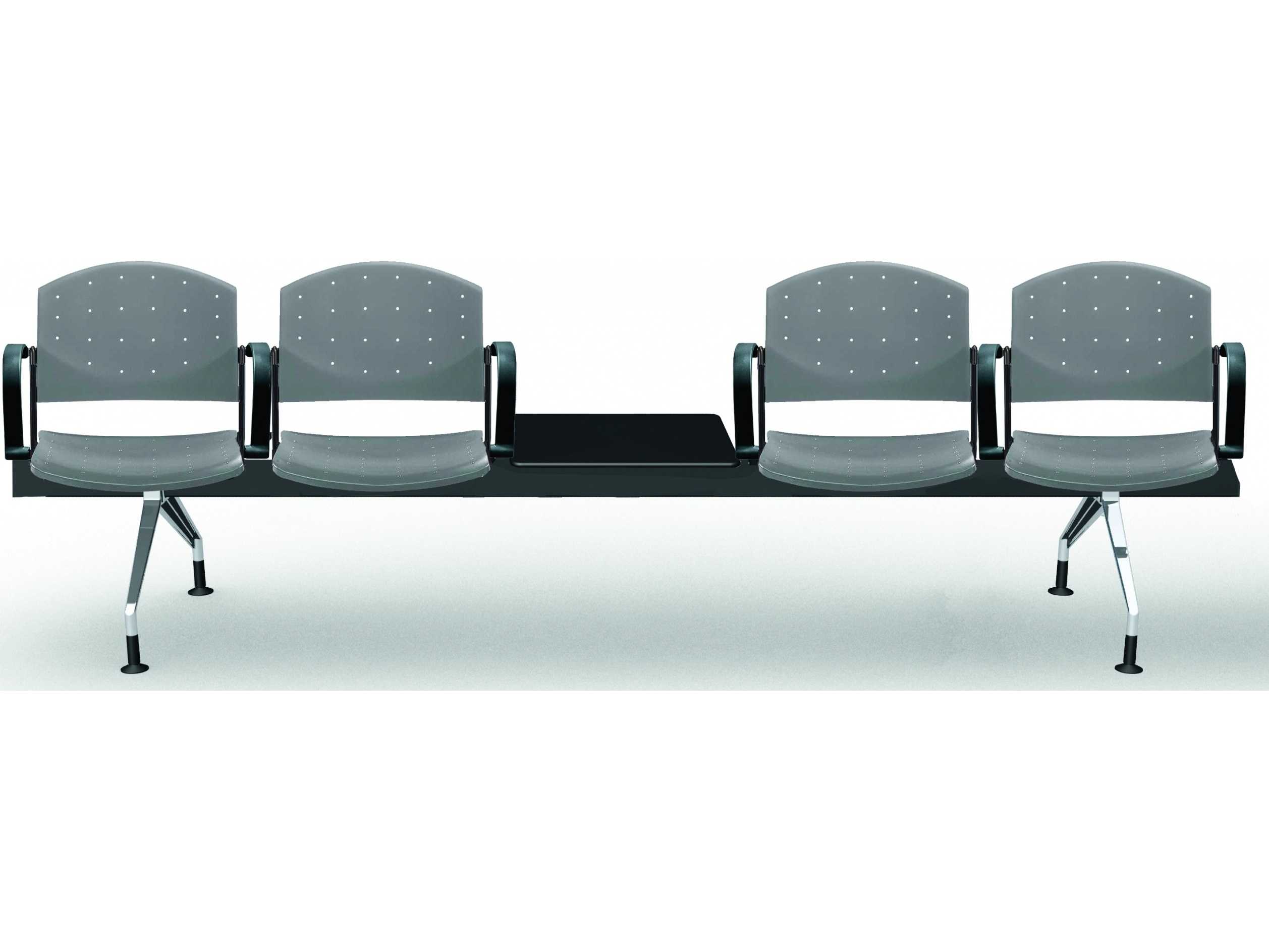 Dauphin Eddy FourSeat Beam Seating with Center Table DAUED4500B5S4C