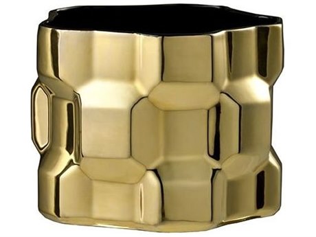 Driade Gear By Philippe Bestenheider Glossy Gold Vase