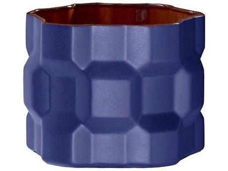 Driade Gear By Philippe Bestenheider Matt Blue Vase