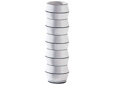 Driade Linde Burkhardt Regnard I White Vase With Black Decoration