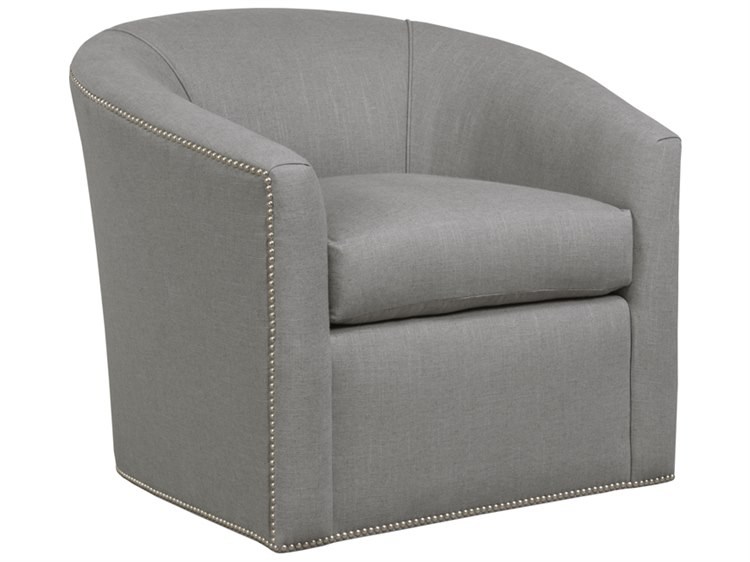 Duralee Springfield Tight Back Swivel Tub Accent Chair with Nailhead