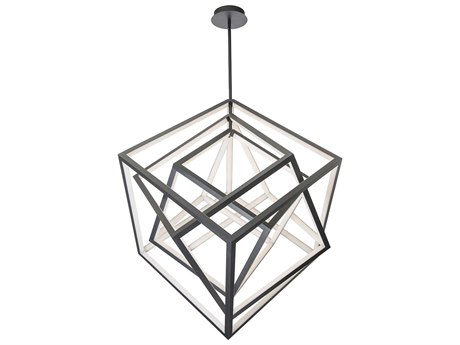 dweLED by WAC Lighting Atlas 1-Light Black LED Geometric Pendant