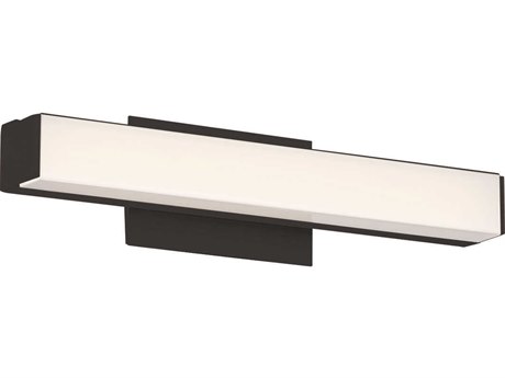 dweLED by WAC Lighting Brink 1-Light Black LED Vanity Light