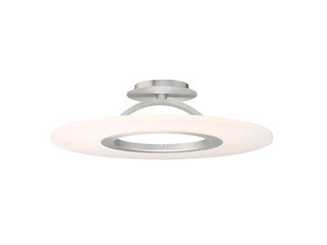 dweLED by WAC Lighting Elektron 1-Light Brushed Aluminum Silver LED Linear Round Pendant
