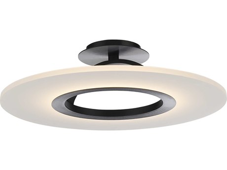 dweLED by WAC Lighting Elektron 1-Light Black LED Linear Round Pendant