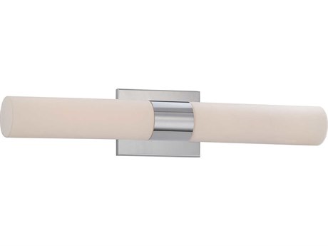 dweLED by WAC Lighting Elementum 2-Light Chrome Glass LED Vanity Light