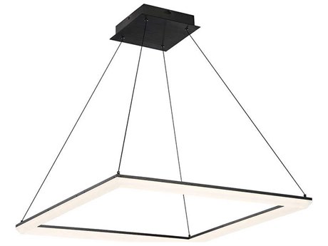 dweLED by WAC Lighting Frame 1-Light Black LED Geometric Pendant
