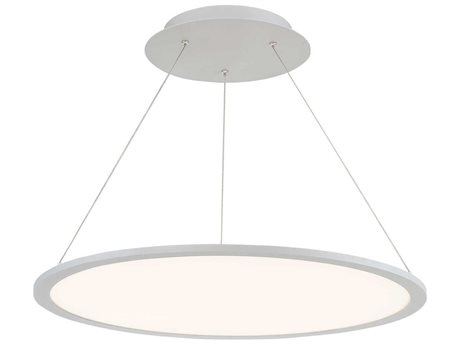 dweLED by WAC Lighting Illusion 1-Light Titanium Silver LED Linear Round Pendant