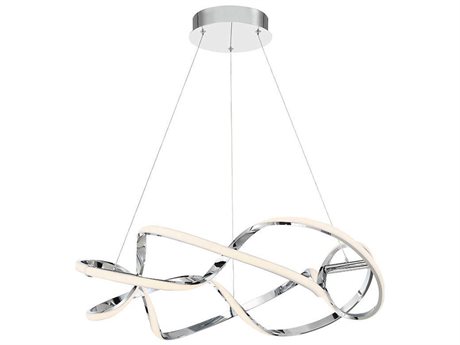 dweLED by WAC Lighting Interlace 1-Light Chrome LED Pendant