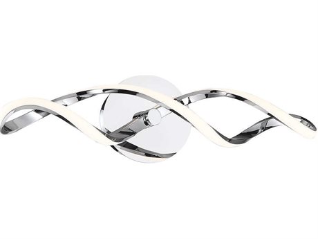 dweLED by WAC Lighting Interlace 1-Light Chrome LED Vanity Light