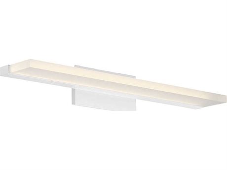 dweLED by WAC Lighting Level 1-Light White LED Vanity Light
