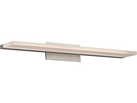 dweLED by WAC Lighting Level 1-Light Brushed Aluminum Gray LED Vanity Light