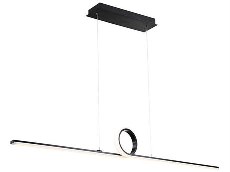 dweLED by WAC Lighting Loophole 1-Light Black LED Island Pendant