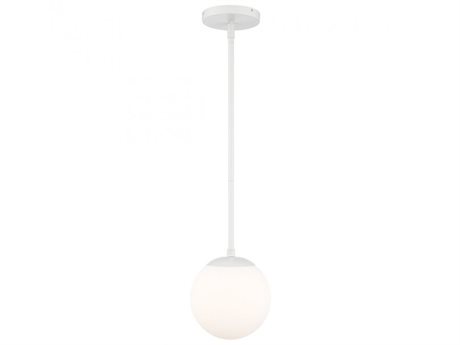 dweLED by WAC Lighting Niveous 1-Light White Glass LED Globe Mini Pendant