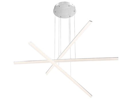dweLED by WAC Lighting Stack 1-Light Brushed Aluminum Silver LED Pendant
