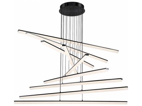 dweLED by WAC Lighting Stack 1-Light Black LED Pendant