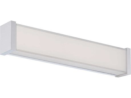 dweLED by WAC Lighting Svelte 1-Light Chrome Glass LED Vanity Light