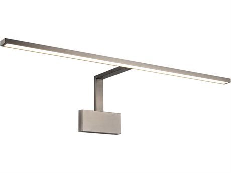 dweLED by WAC Lighting Uptown 1-Light Brushed Nickel Black LED Picture Light